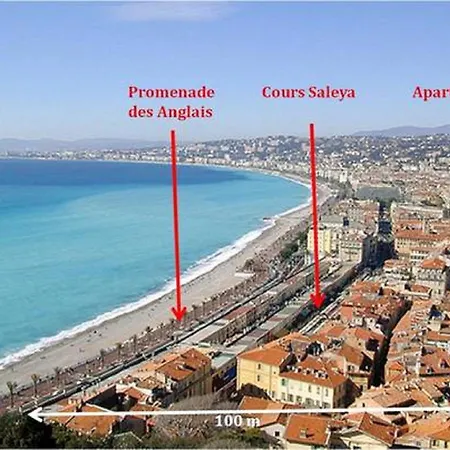 Le Malonat - Spacieux F3, Large Balcon, Climatisation, Vieux-nice * Nice